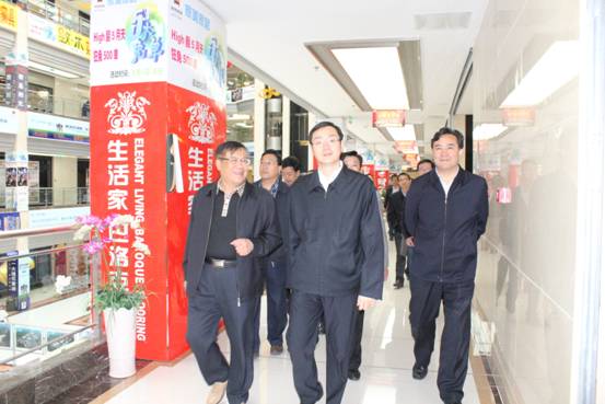 王晓副省长视察青海6732顶级游戏娱乐家美家居建材物流城