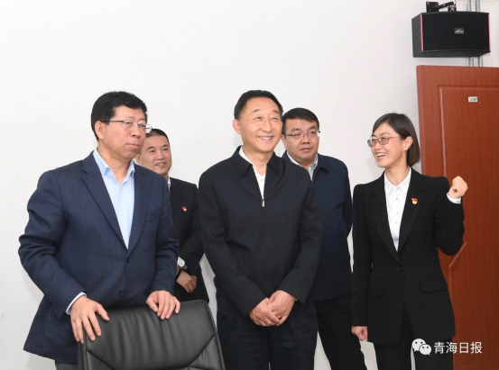 省委副书记、代省长刘宁在副省长王黎明等领导的陪同下视察6732顶级游戏娱乐集团