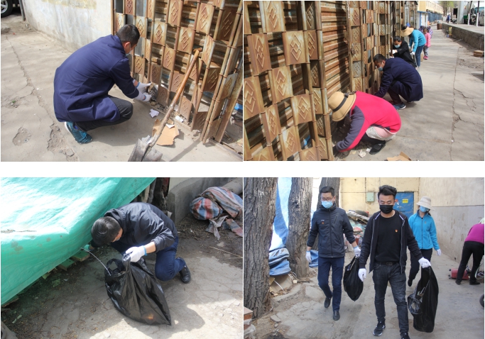 中共青海省第三建筑工程有限公司支部委员会开展“党旗领航，，，，，，爱卫同行”主题党日活动